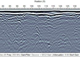 example of GPR data cross section