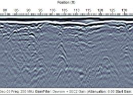 example of GPR data cross section